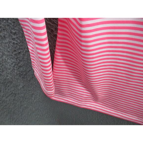 Vineyard Vines Women's XS Sankaty Striped Pink White Polyester Blend Top - Picture 5 of 10